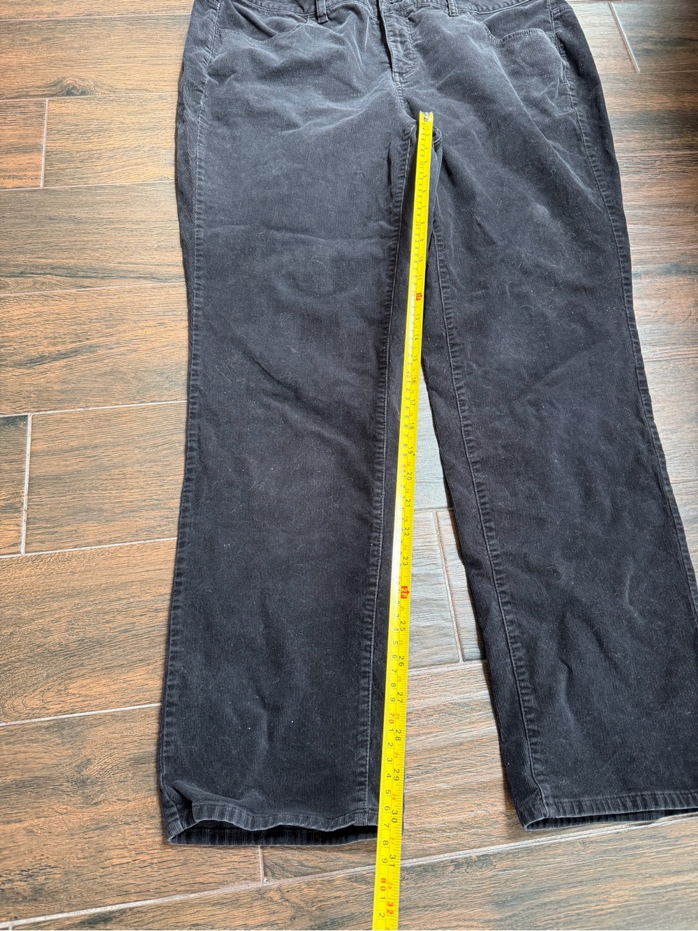 Talbots women’s Black Corduroy Straight-Leg Pants heritage jeans bootcut 18W